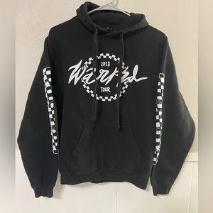 Size small black 2018 vans warped tour hoodie